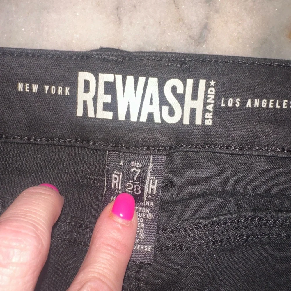 EUC Rewash Size 28 Women's Black Flare Jeans‎